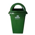 Nilkamal Dome Lid Dustbin, 80 L & 100 L (Virgin Plastic, Colour Coded) RFLB100L1, 100 L Green