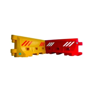 Nilkamal Interlocking Lane Divider Barricade (Water Fillable, Red & Yellow)