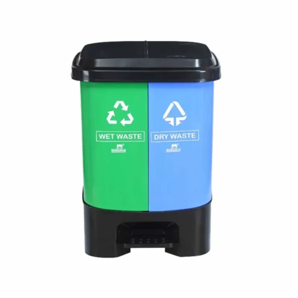 Nilkamal Pedal Dustbin (Cane Look 12 L & Twin Wet/Dry 10 L)
