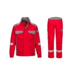 Portwest Flame Resistant Jacket & Trouser Set (Bizflame FR08-FR06 & Bizweld BZ13-BZ14) Bizflame Industry FR08 / FR06 Red