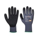 Portwest Nitrile Grip Gloves (A310 Flexo Grip, A312, A313, DermiFlex A351 / A352, A146 Winter) A351 DermiFlex Plus, dotted