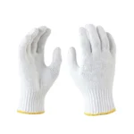 Raga Cotton Knitted Hand Gloves, Blue & White, 35 to 80 g (Pack of 100 Pairs) White 80 g