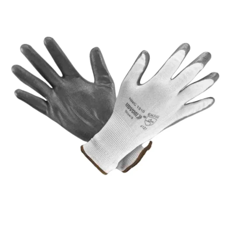 Udyogi Nitrile & PU Coated Gloves (NNC 1310, NNC Plus, NPU, NDJ S2) NNC 1310, nylon, nitrile palm