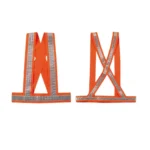 Udyogi Reflective Safety Vest & Cross Belt (Orange, Green) Cross belt