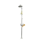 Udyogi Combination Safety Shower & Eye Wash (6220, 6250, GI & SS) 6220 SS, hand operated