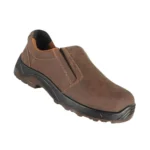 Zain Slip-On Safety Shoes, White & Black (ZM-39, ZM-38, ZM-08, Boston) Boston, brown, metal-free